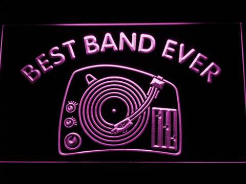 DJ Turntable Best Band Ever LED Neon Sign